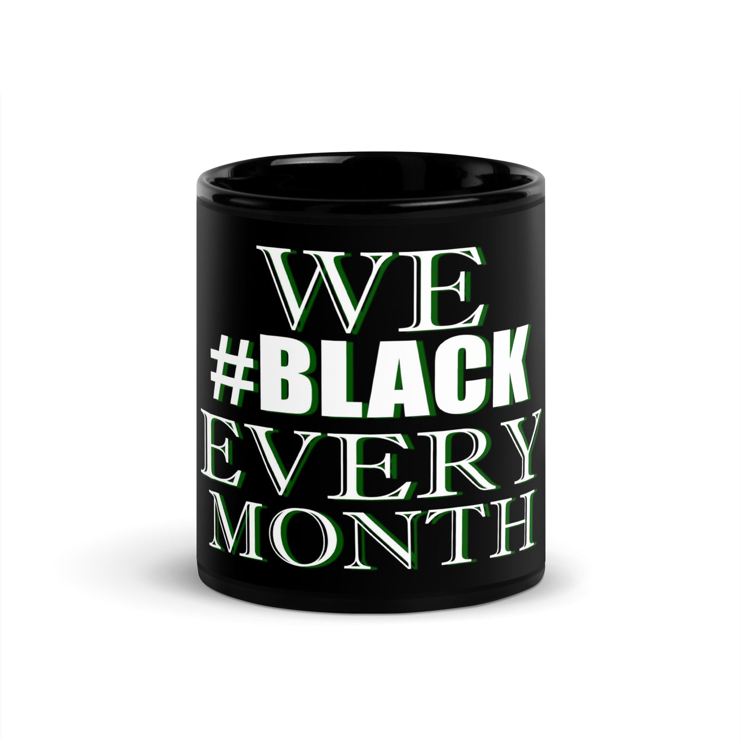 FBA Black Glossy Mug
