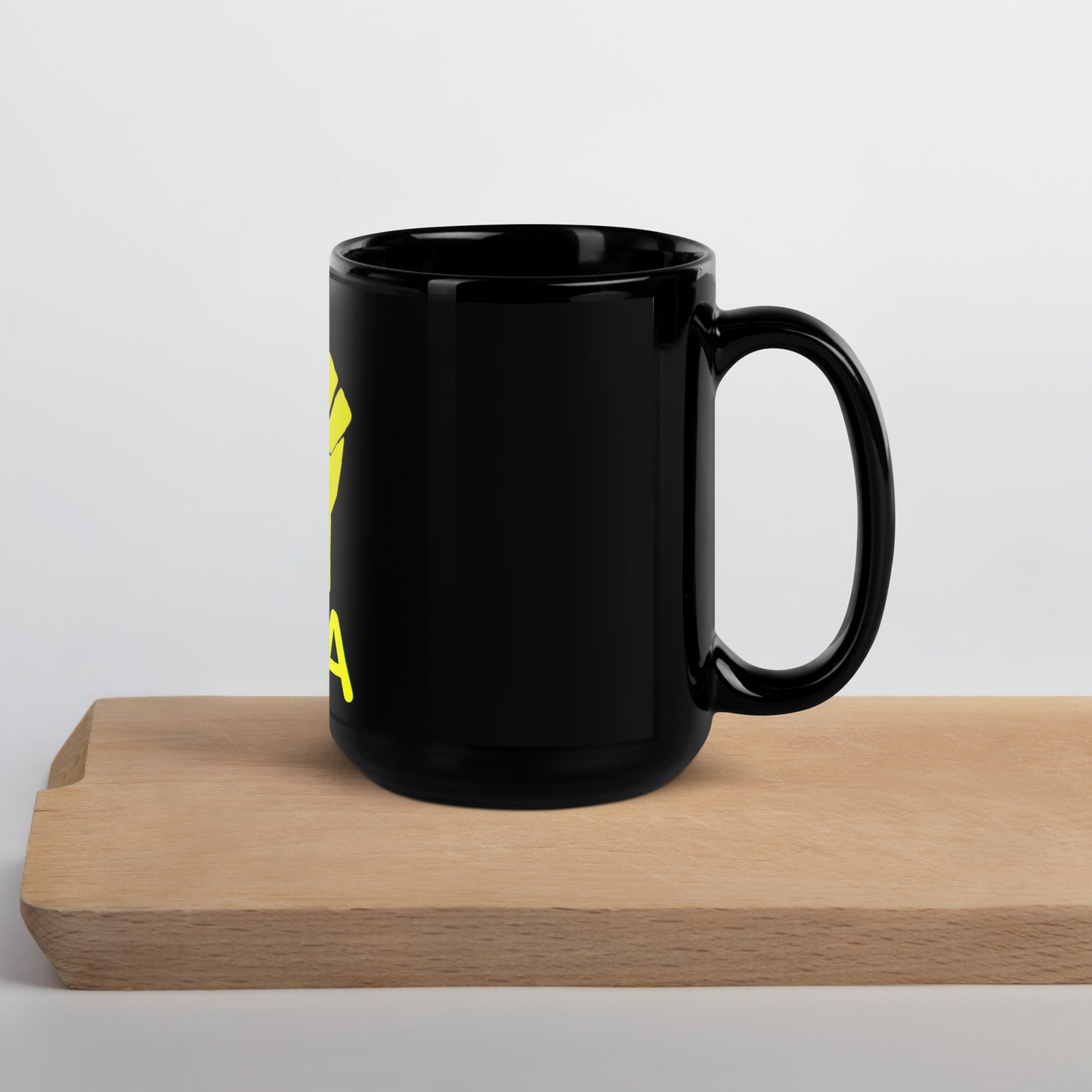 FBA Black Glossy Mug