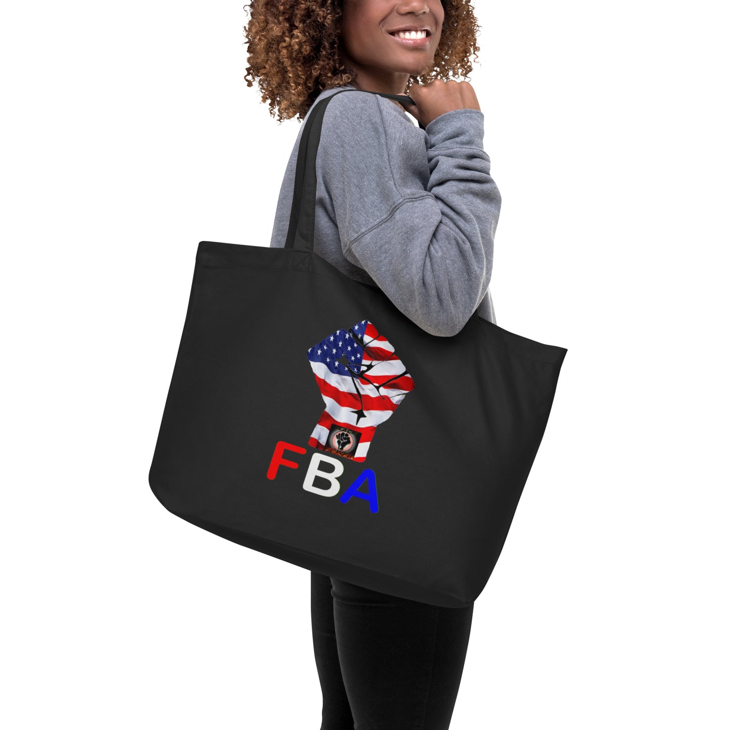 Large organic FBA tote bag