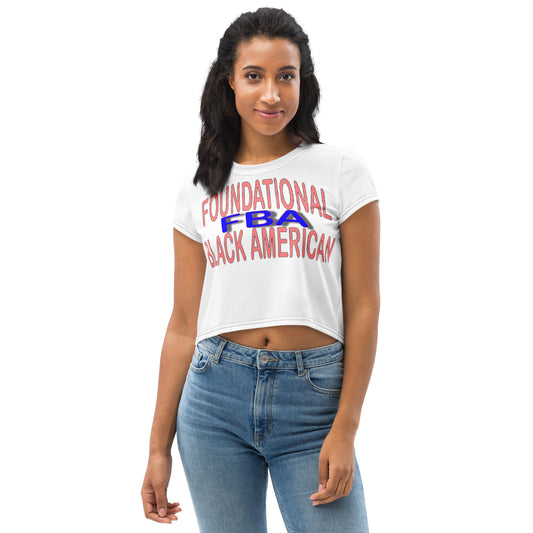 All-Over Print Crop FBA Tee