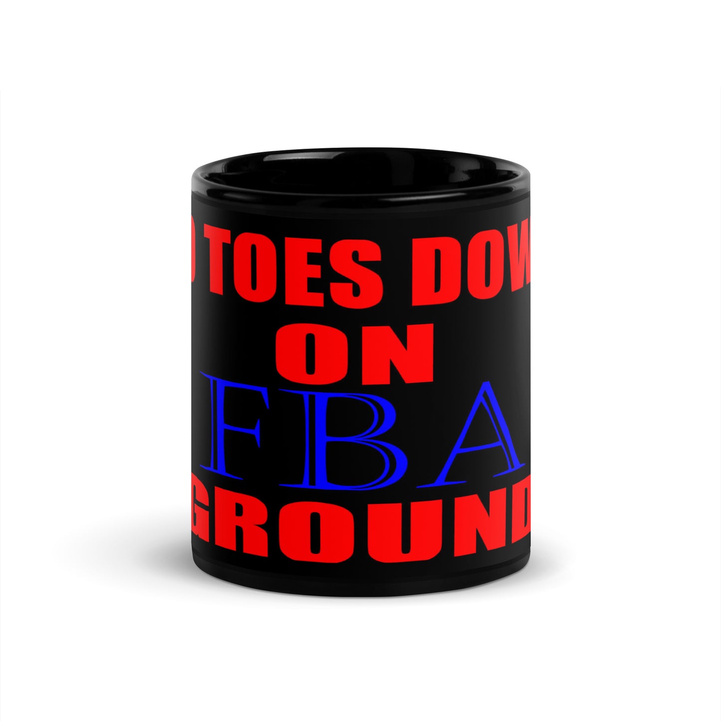 FBA Black Glossy Mug
