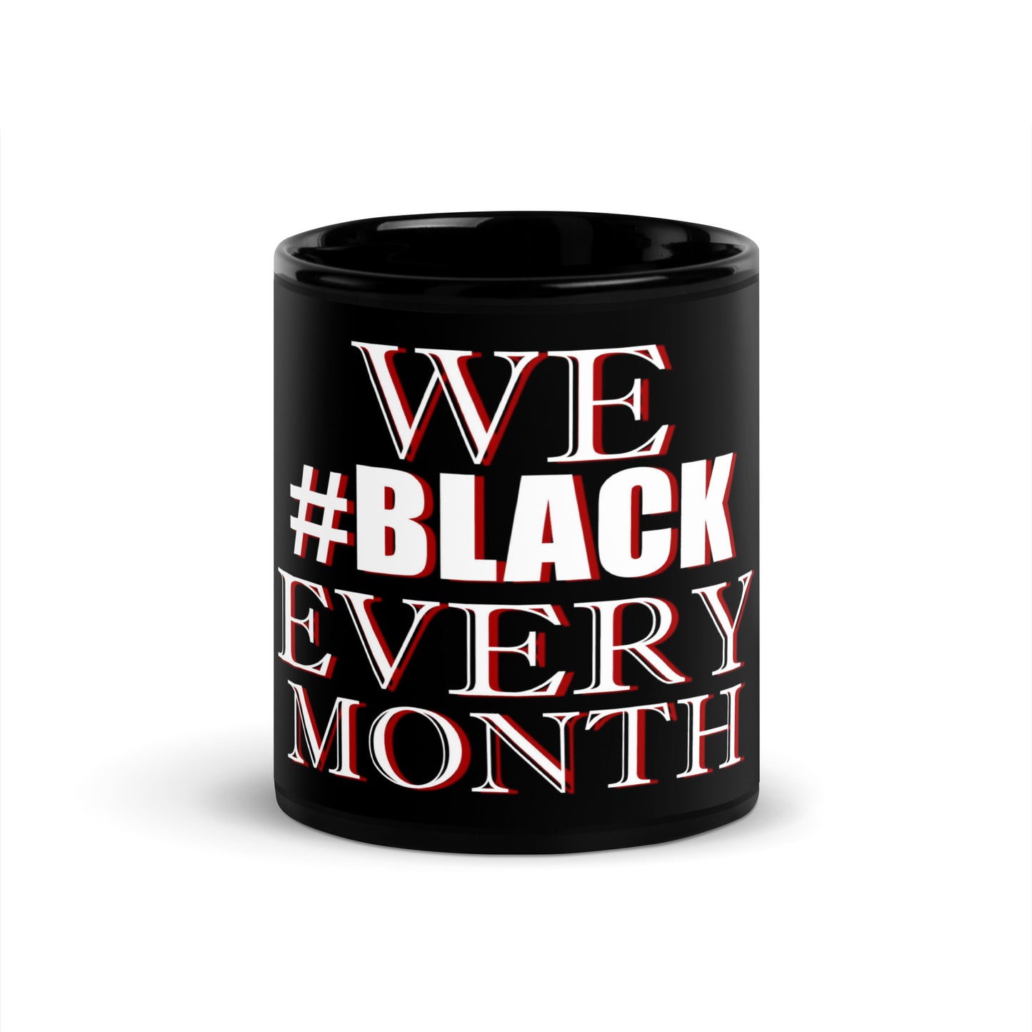FBA Black Glossy Mug