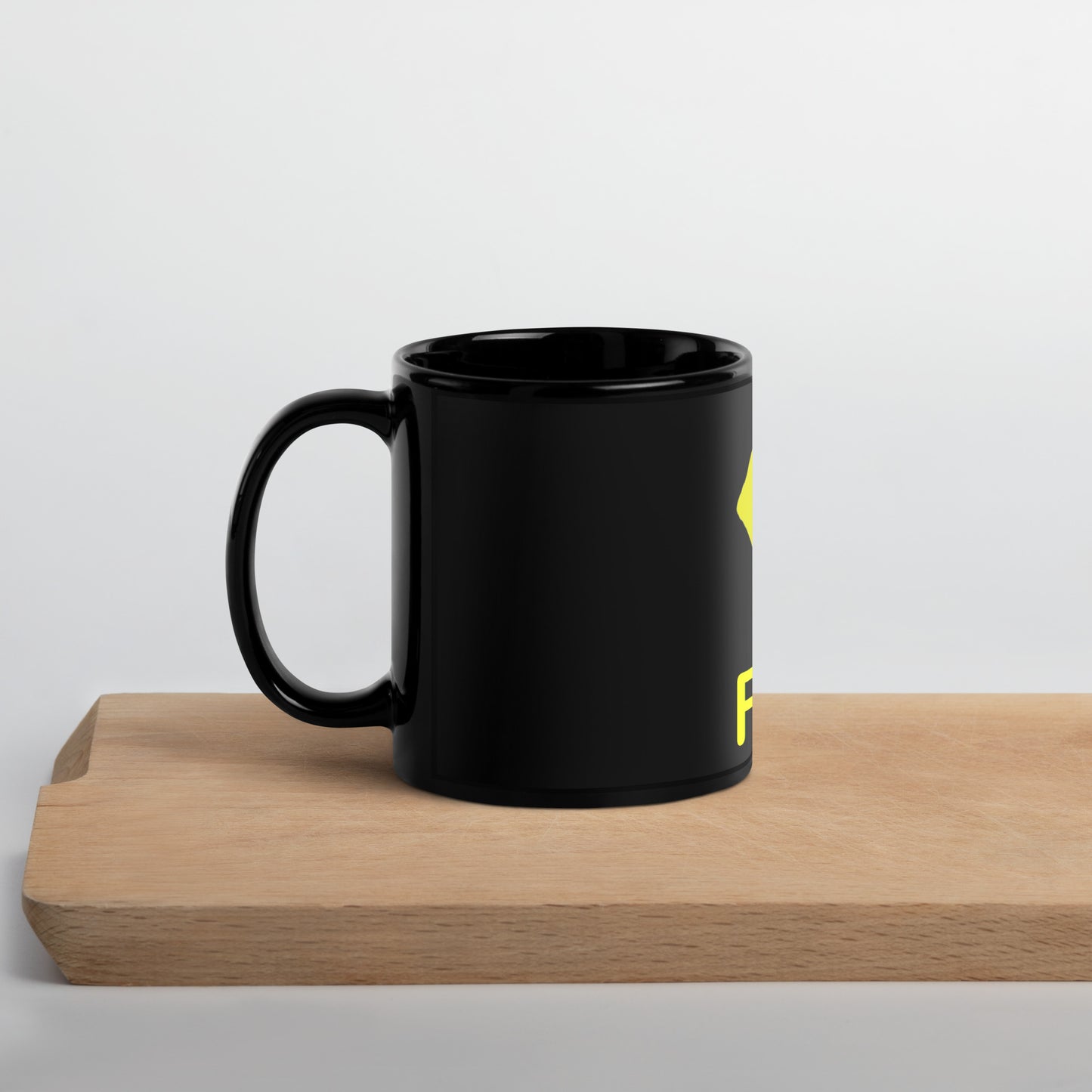 FBA Black Glossy Mug