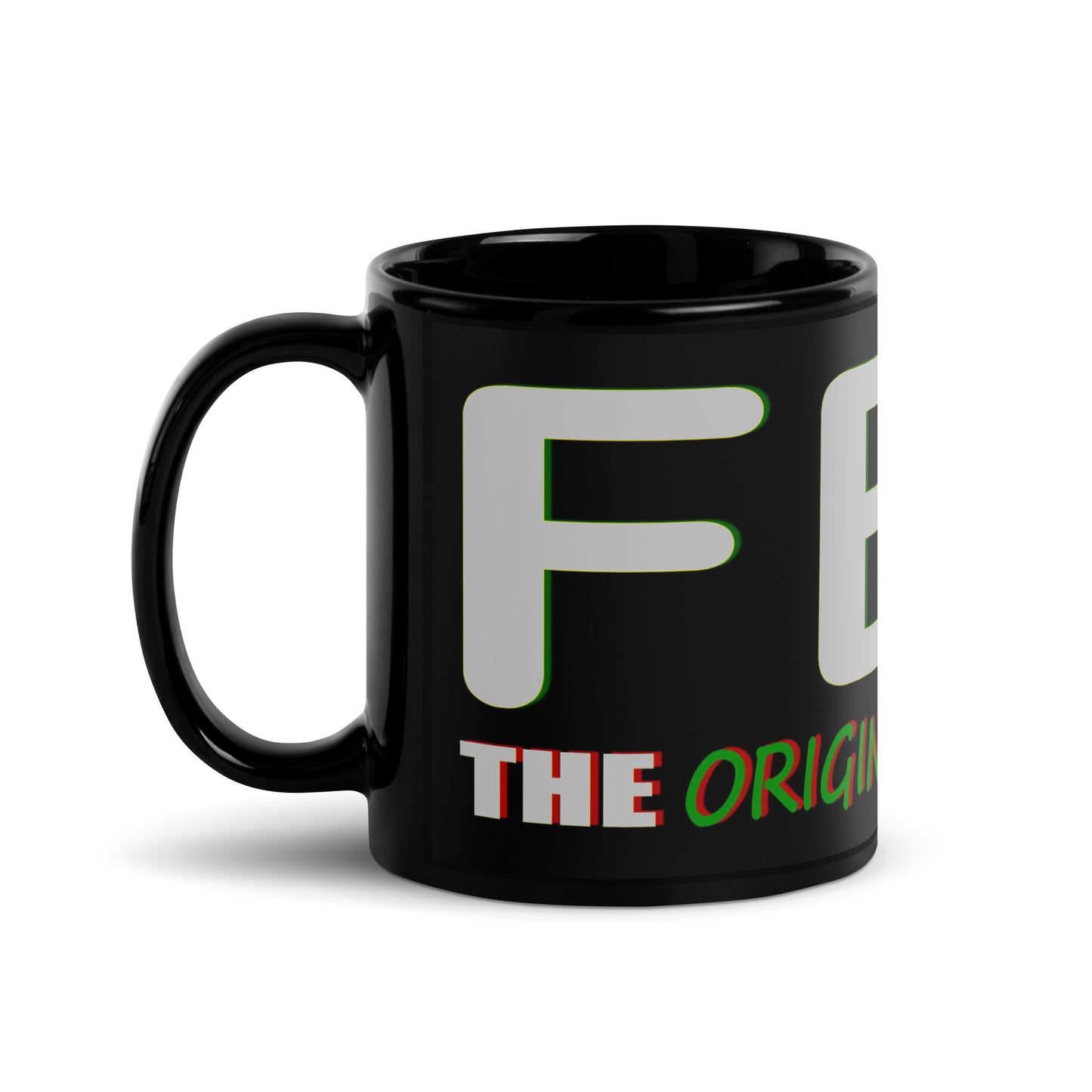 FBA Black Glossy Mug