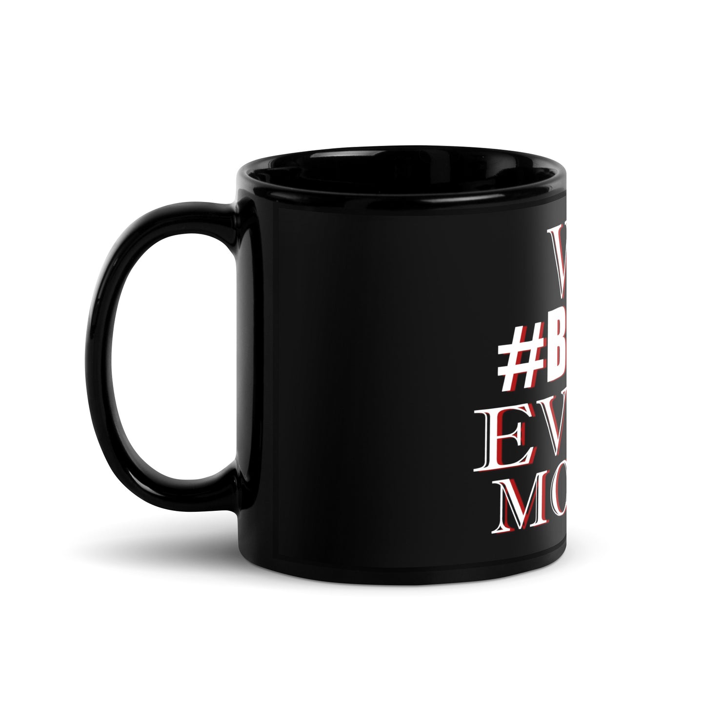 FBA Black Glossy Mug