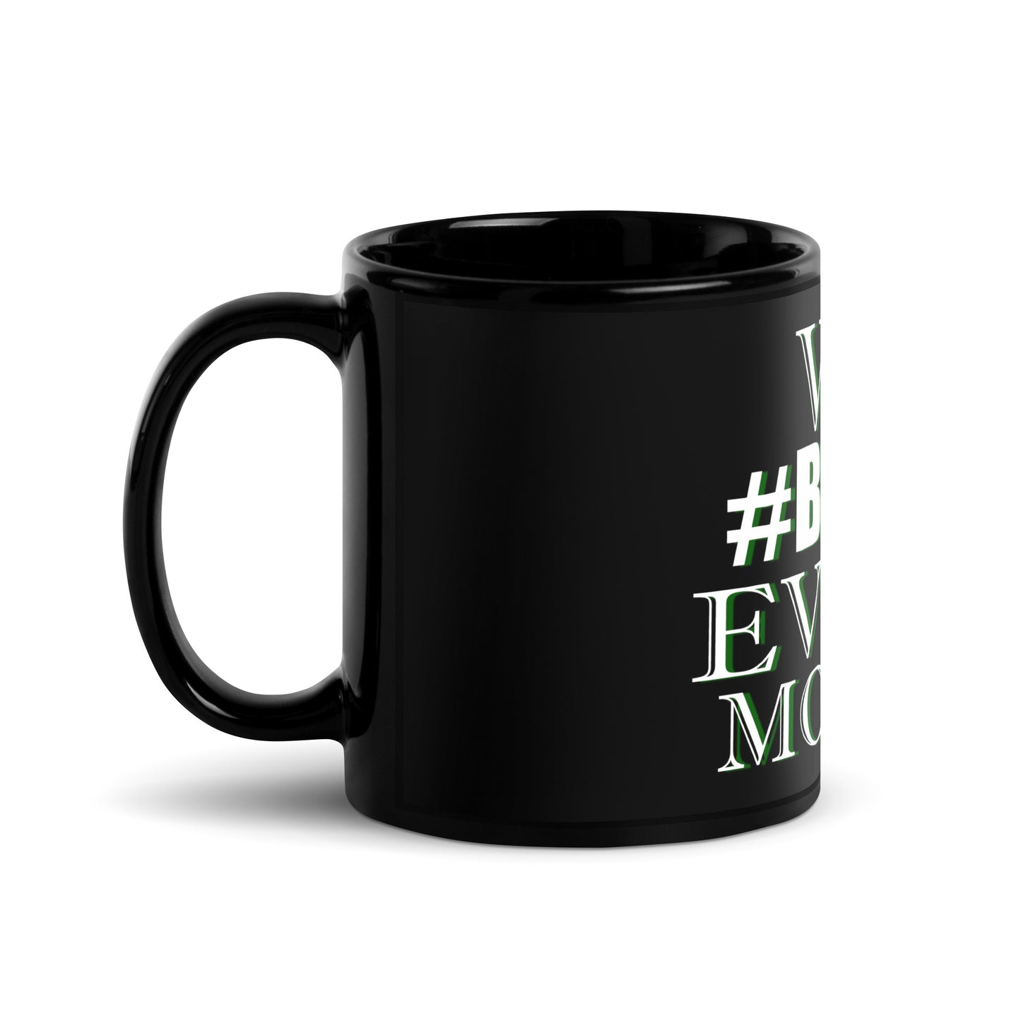 FBA Black Glossy Mug
