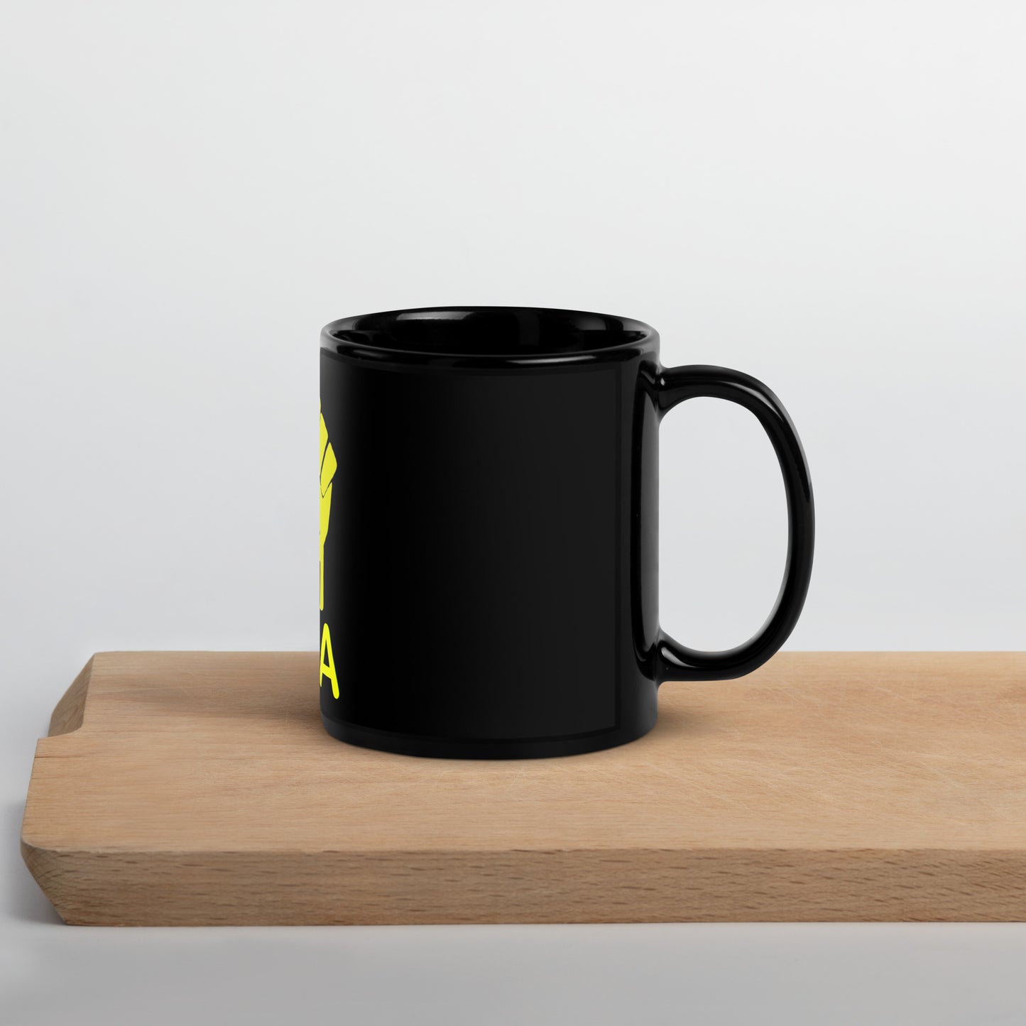 FBA Black Glossy Mug