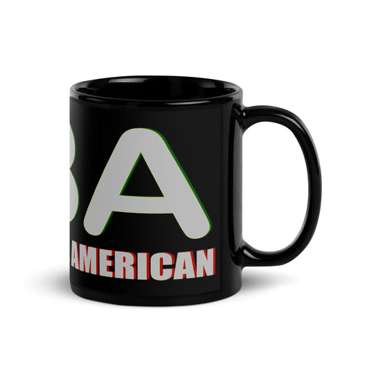 FBA Black Glossy Mug