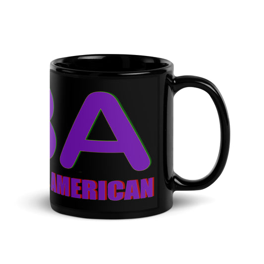 FBA Black Glossy Mug