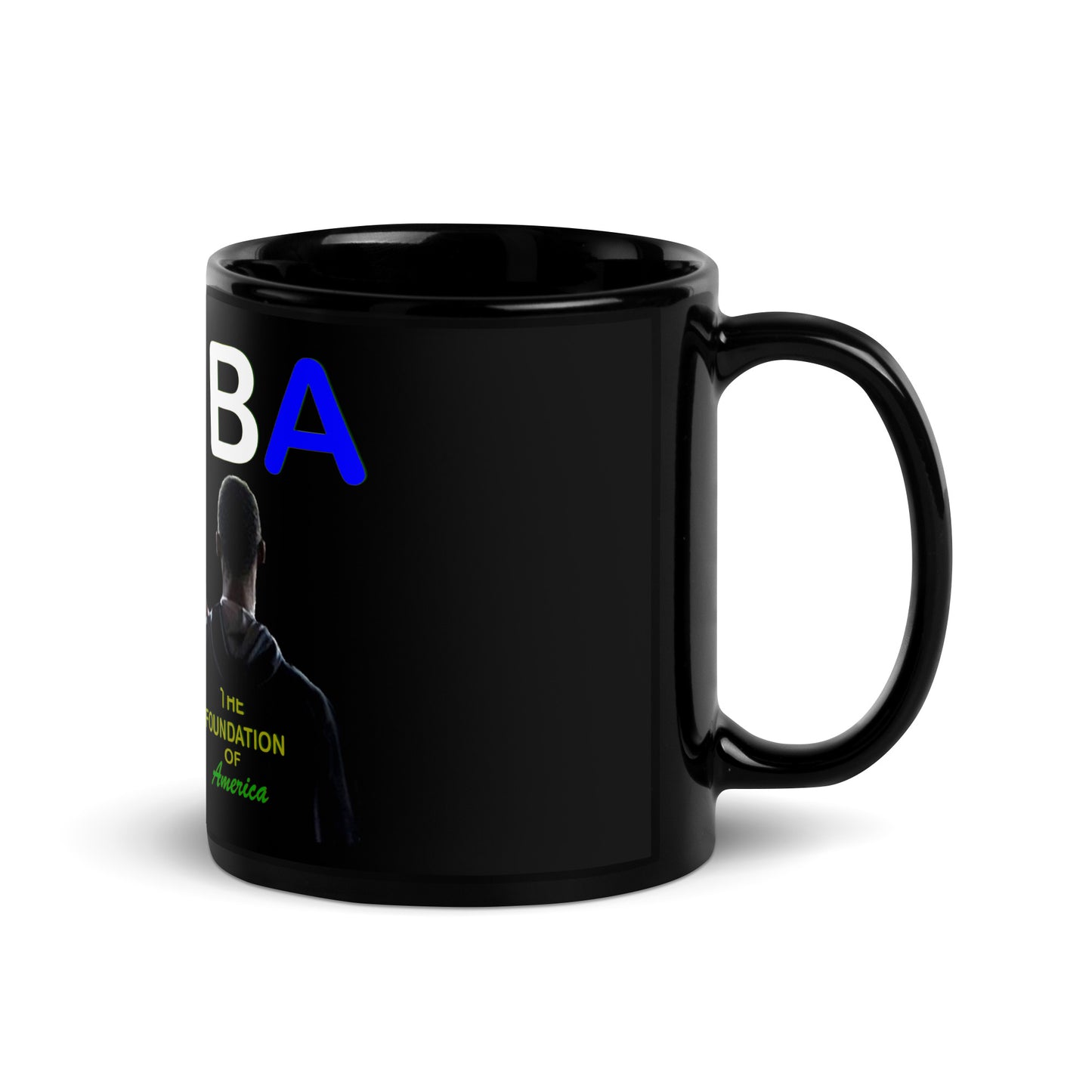 FBA Black Glossy Mug