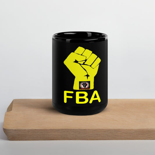 FBA Black Glossy Mug