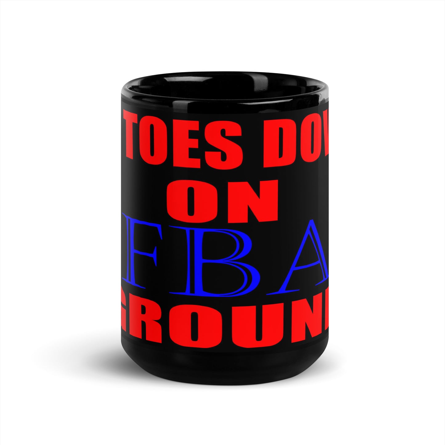 FBA Black Glossy Mug