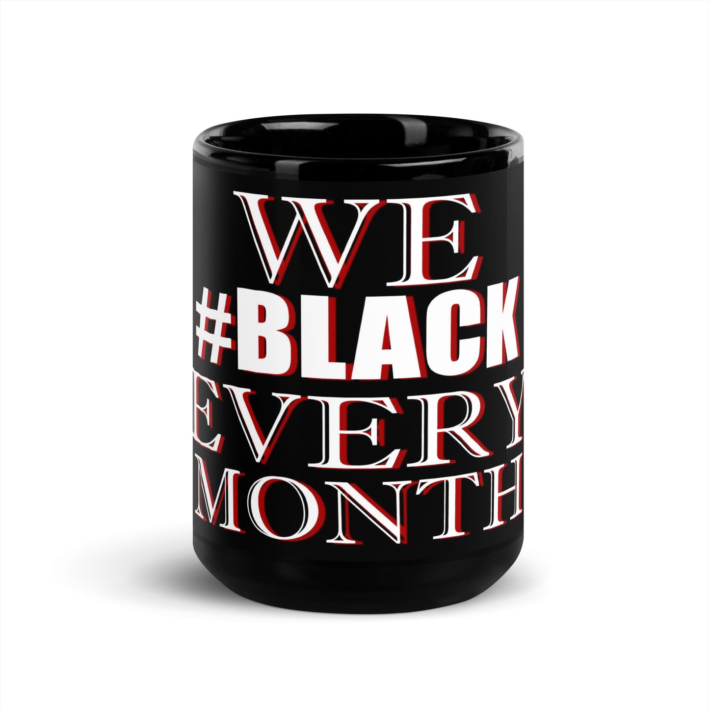 FBA Black Glossy Mug
