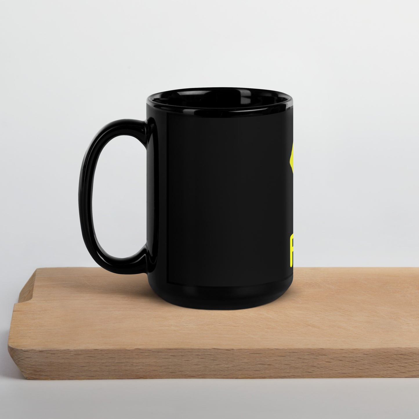 FBA Black Glossy Mug