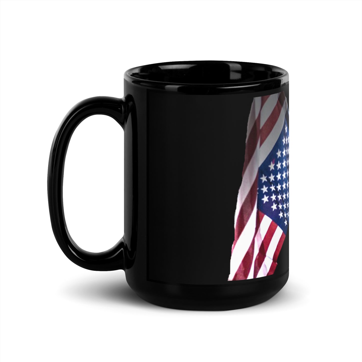 FBA Black Glossy Mug