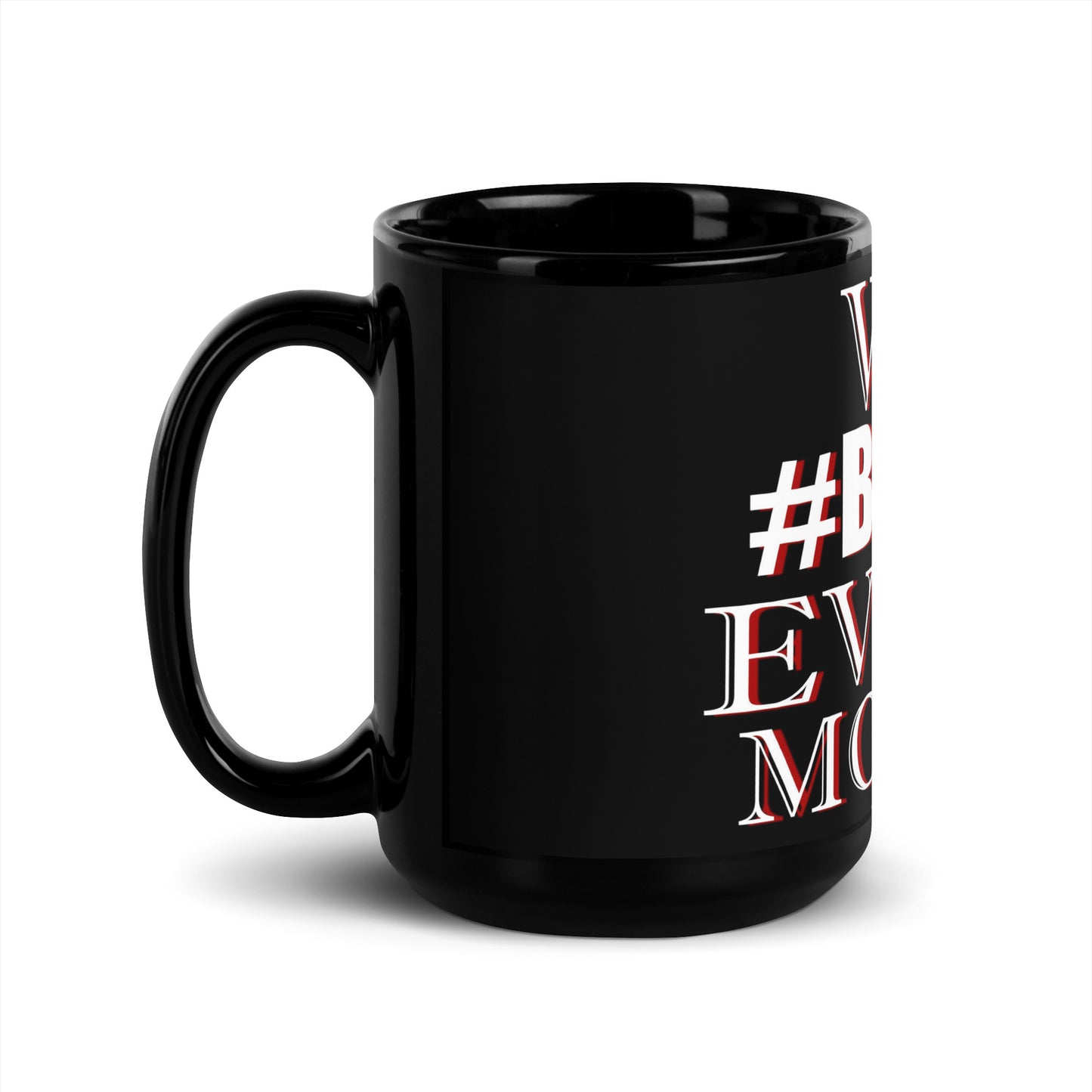 FBA Black Glossy Mug