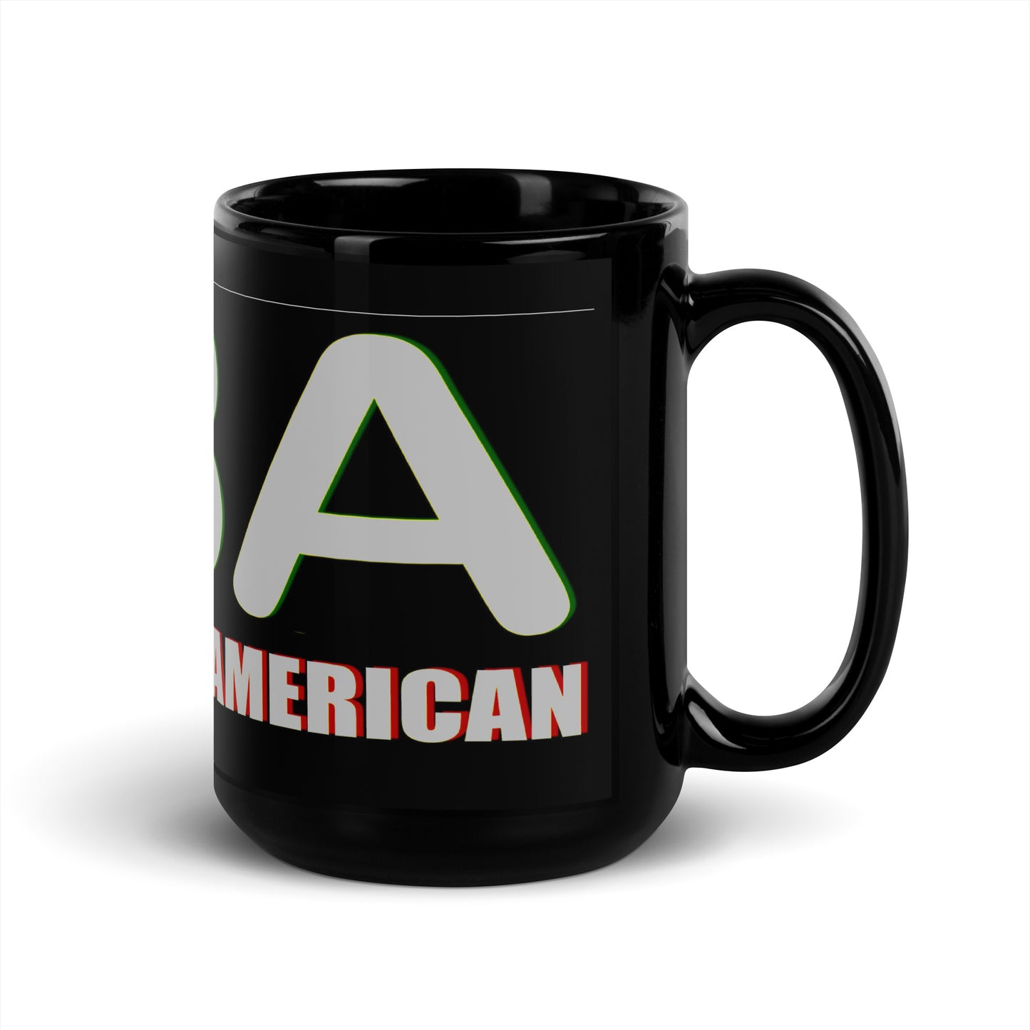 FBA Black Glossy Mug