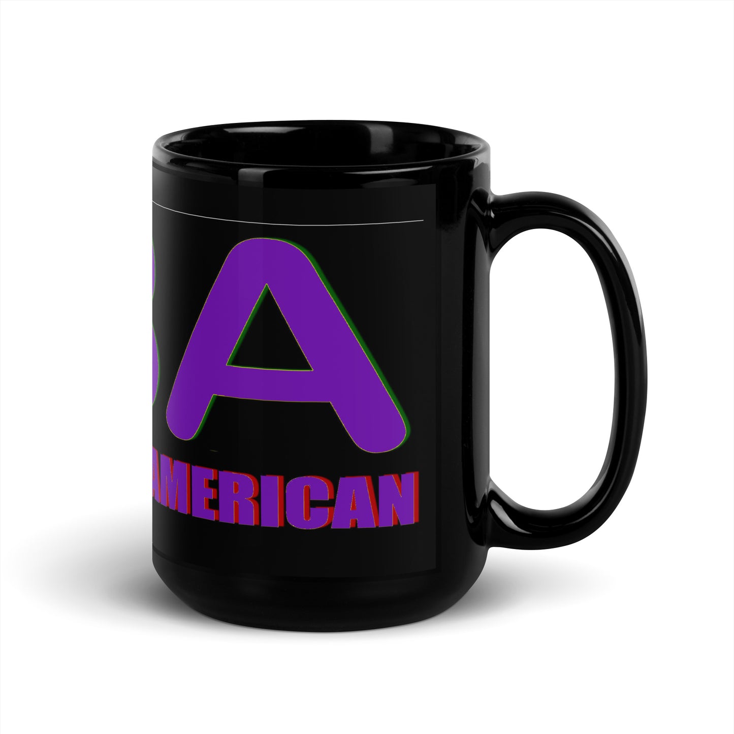 FBA Black Glossy Mug