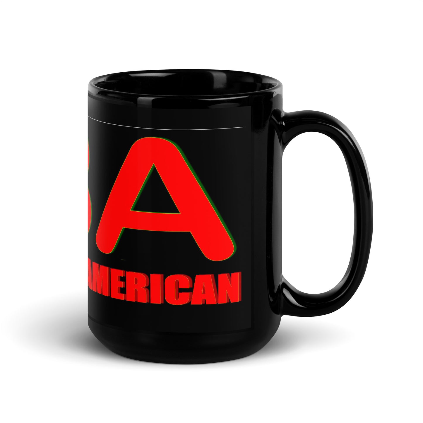 FBA Black Glossy Mug