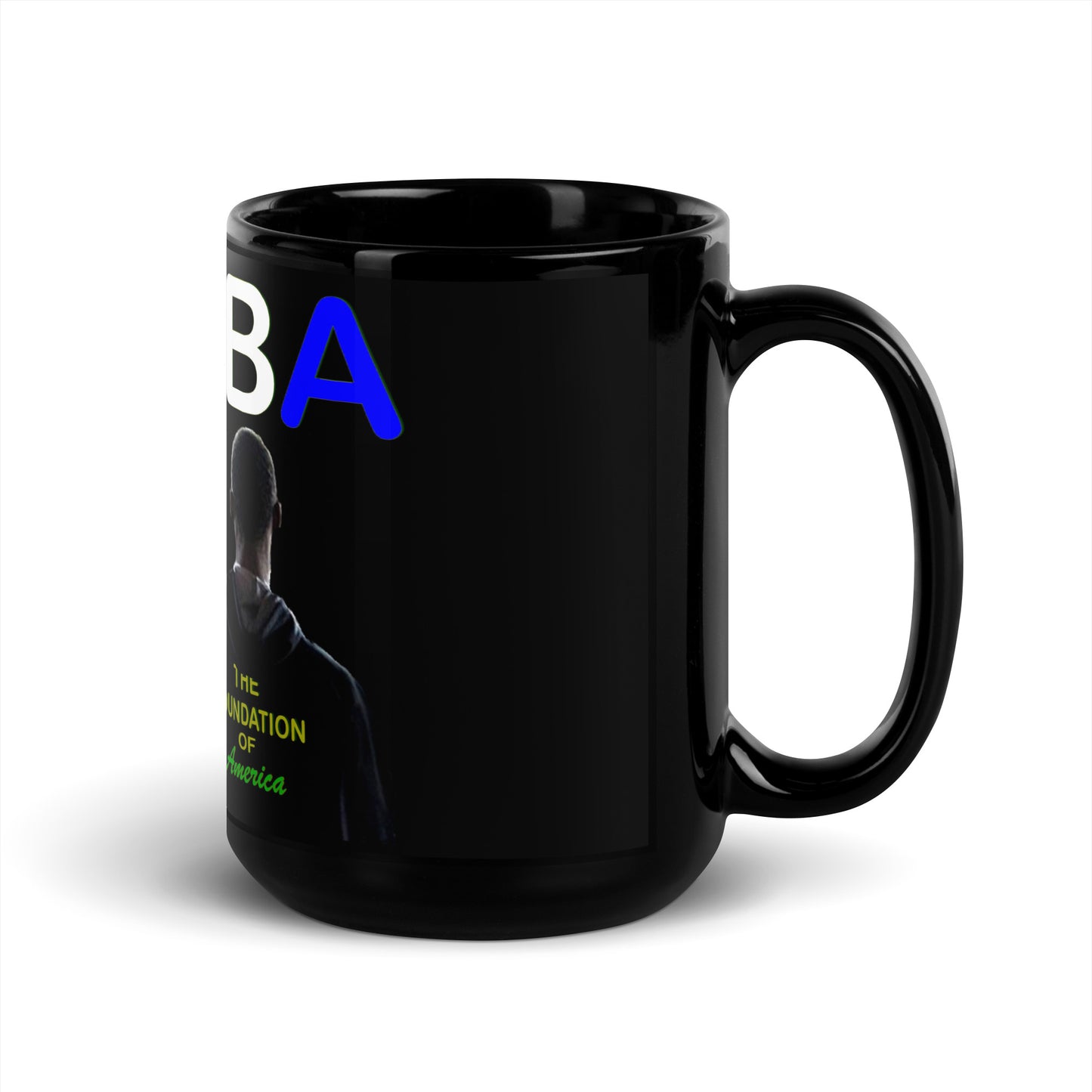 FBA Black Glossy Mug