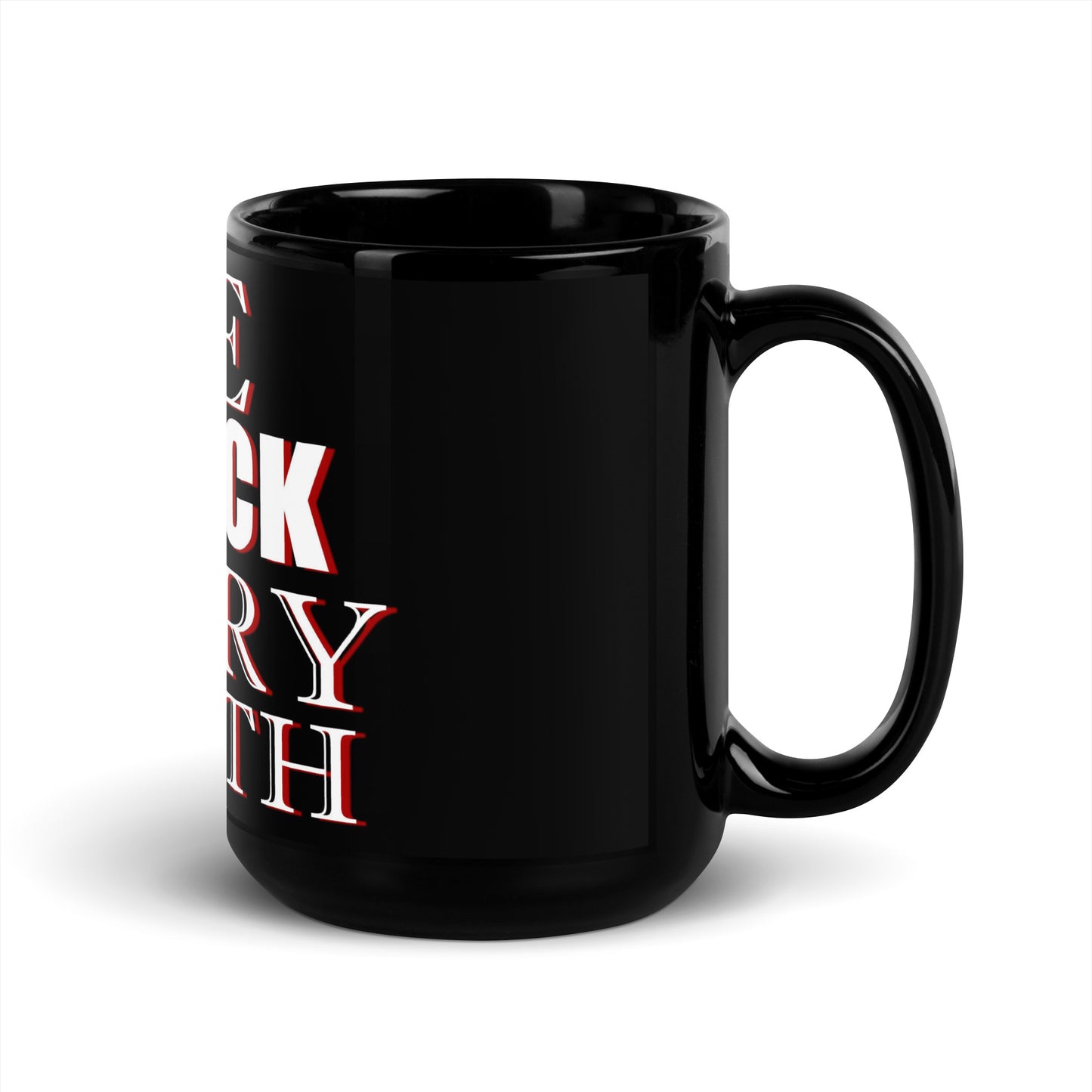 FBA Black Glossy Mug