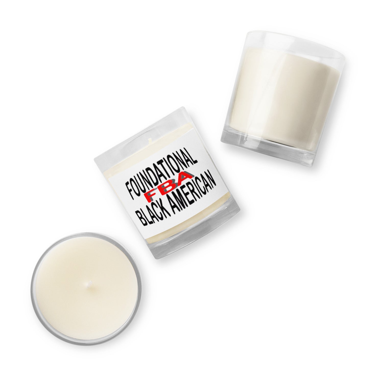 Glass jar soy wax FBA candle