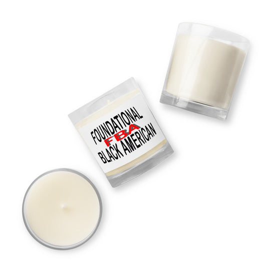 Glass jar soy wax FBA candle
