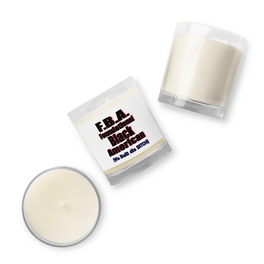 Glass jar soy wax FBA candle
