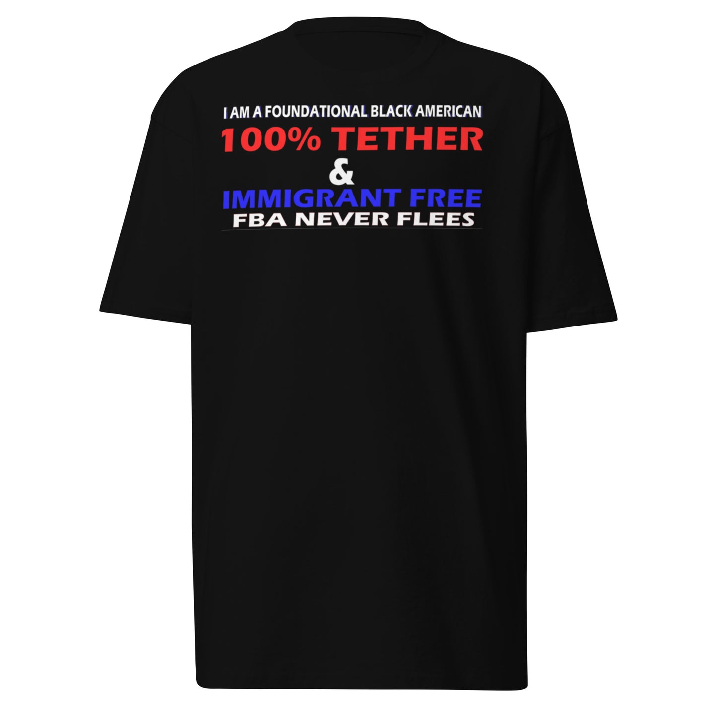 Men’s premium heavyweight NO FLEE tee