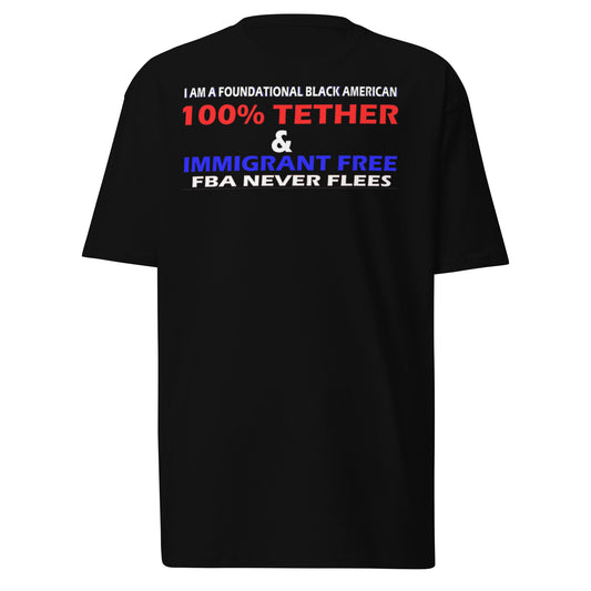 Men’s premium heavyweight NO FLEE tee