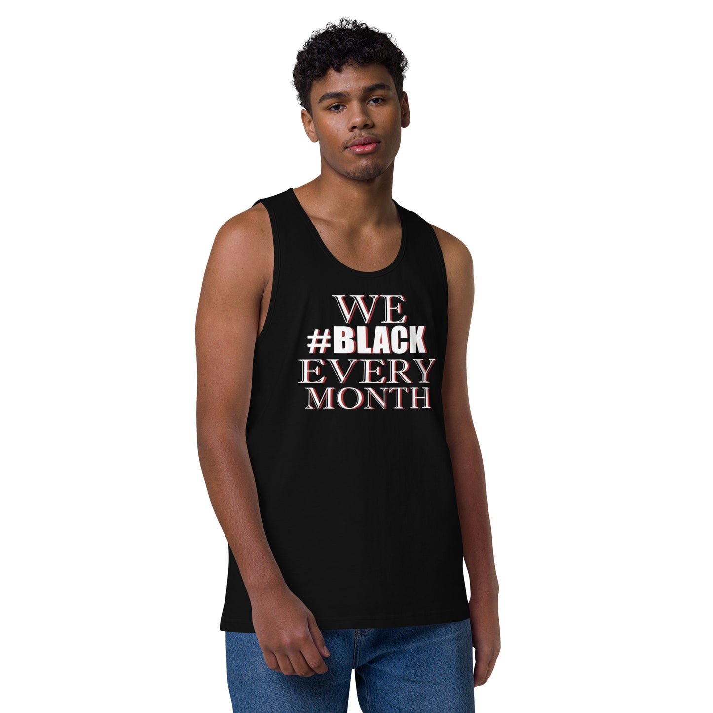 Men’s premium EVERY MONTH tank top Red Fist