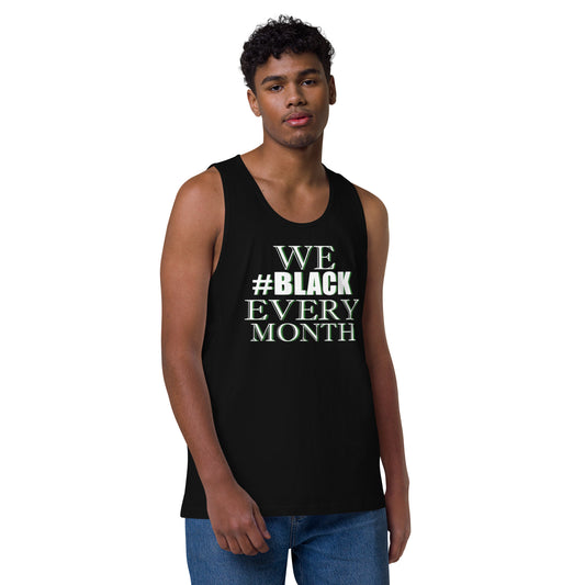 Men’s premium EVERY MONTH tank top Green Fist