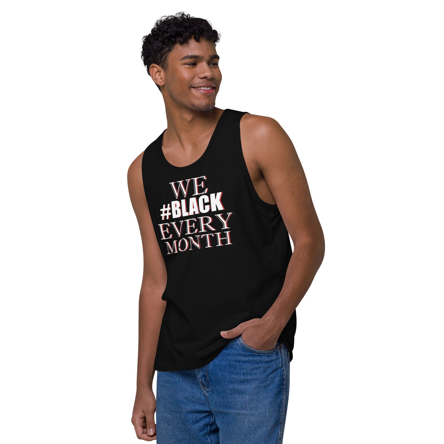 Men’s premium EVERY MONTH tank top Red Fist