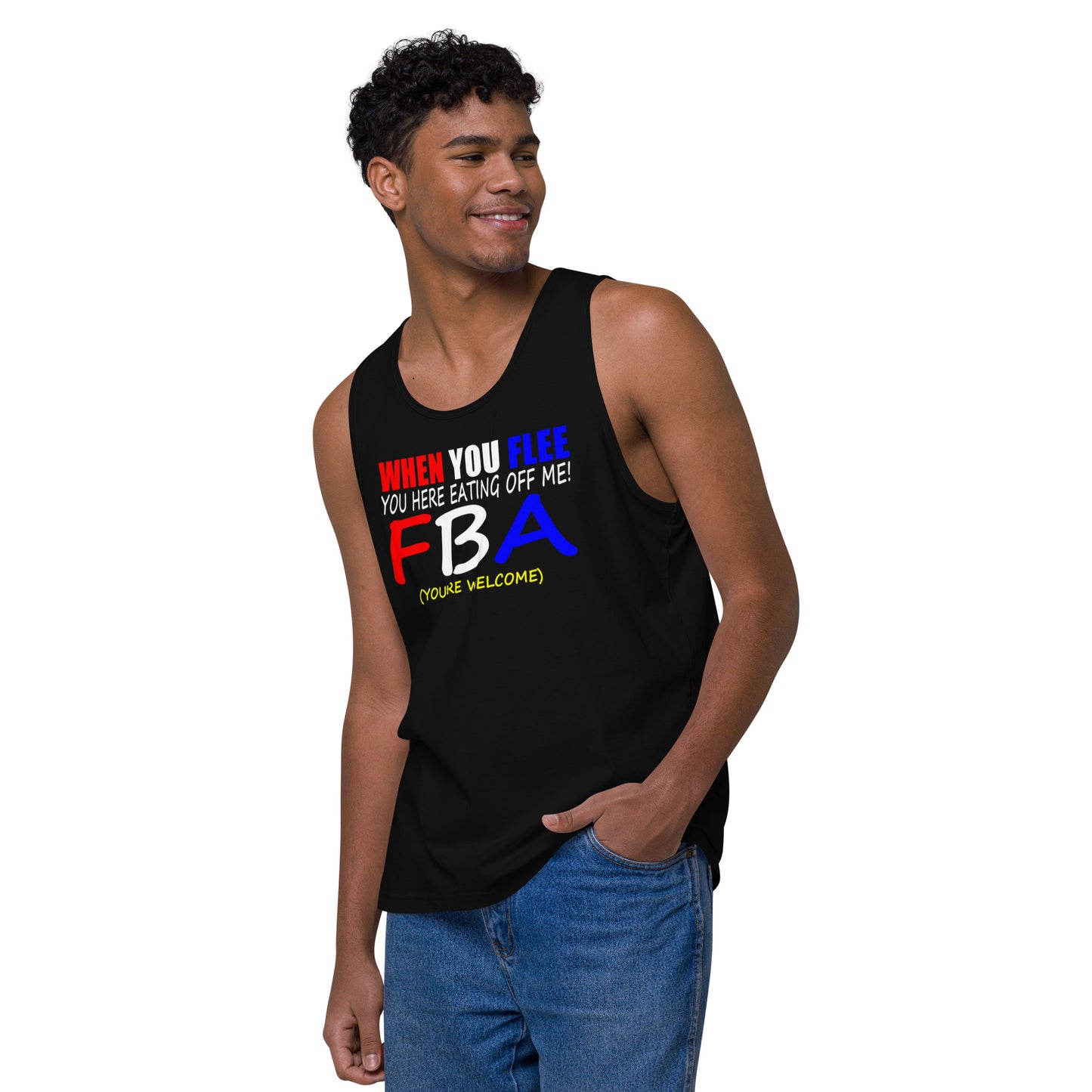 Men’s premium FBA tank top
