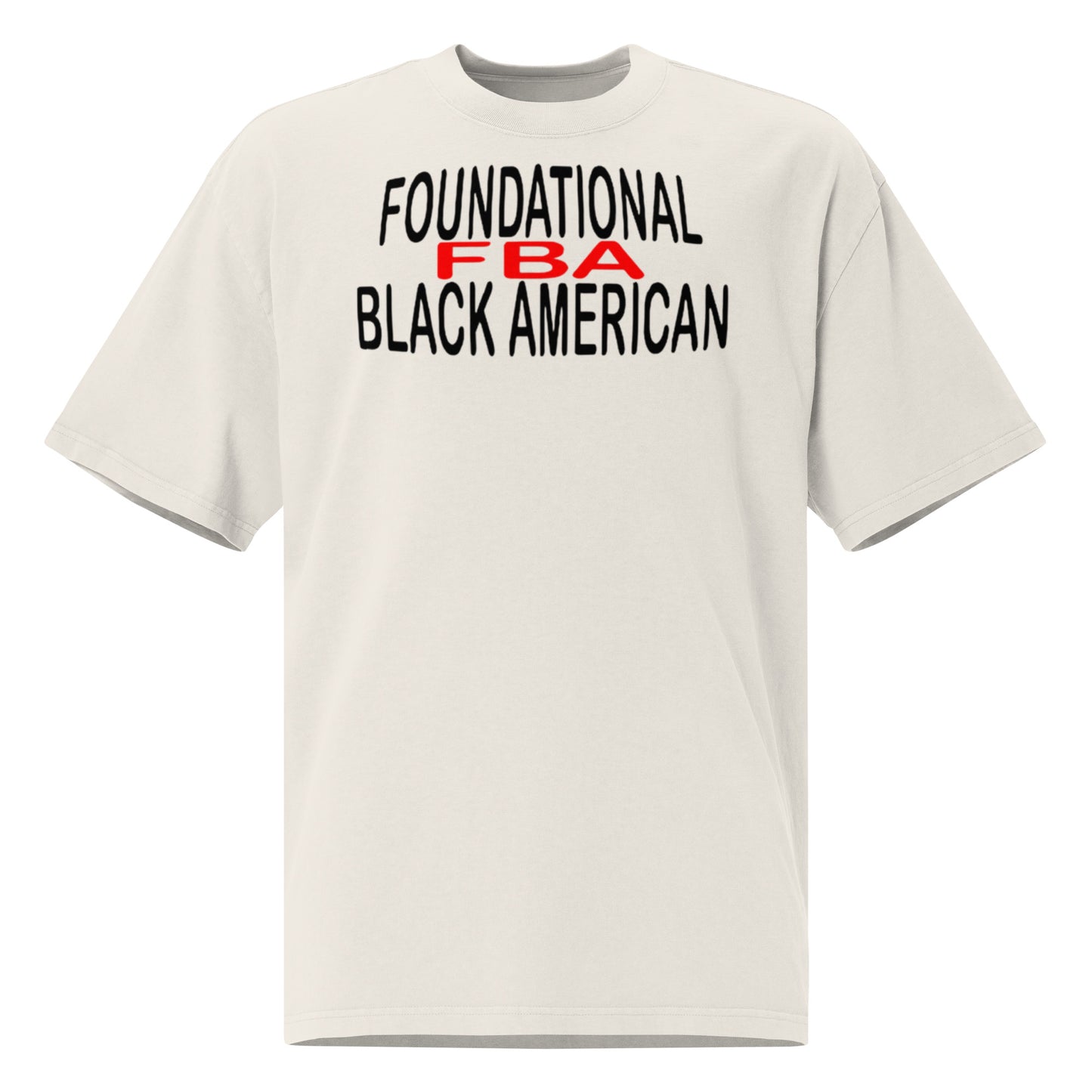 Oversized faded FBA t-shirt