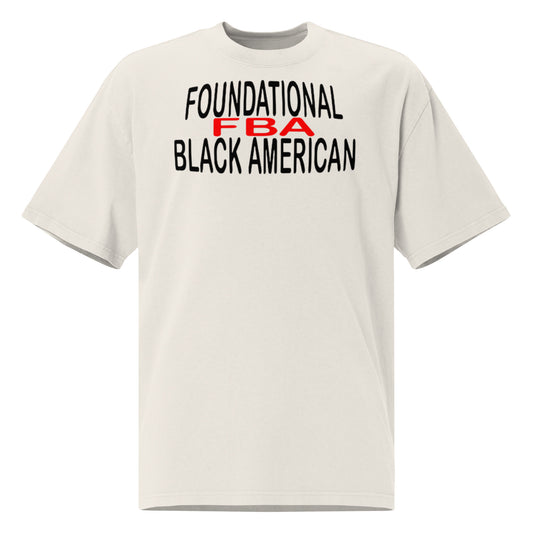 Oversized faded FBA t-shirt