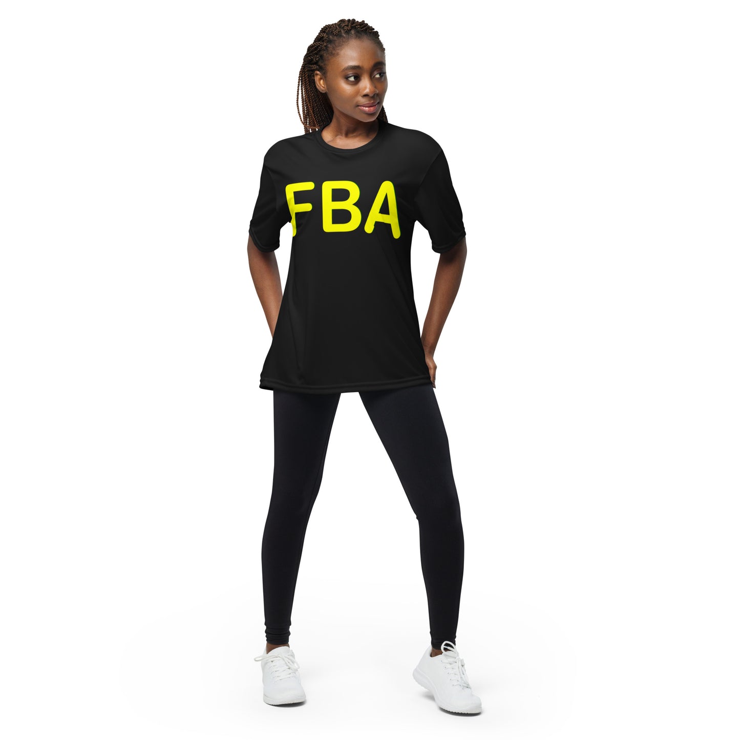 Unisex performance FBA crew neck t-shirt