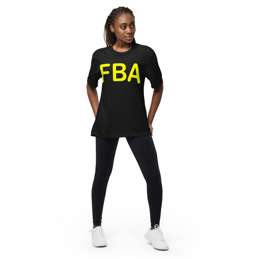 Unisex performance FBA crew neck t-shirt