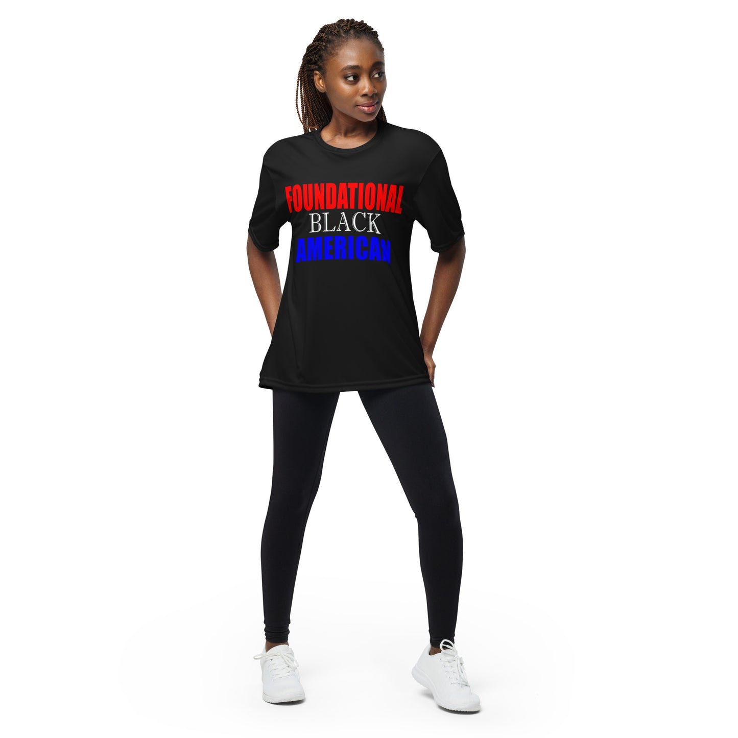 Unisex performance FBA crew neck t-shirt