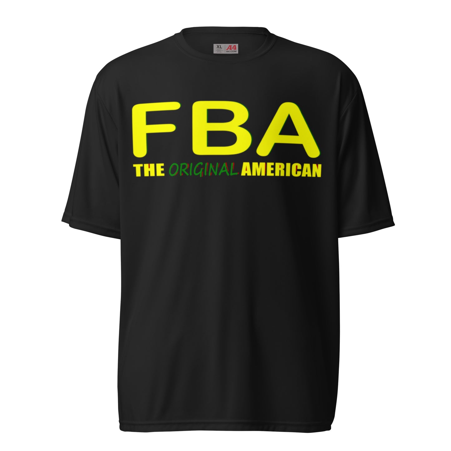 Unisex performance crew FBA neck t-shirt
