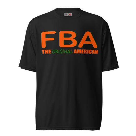 Unisex performance FBA crew neck t-shirt
