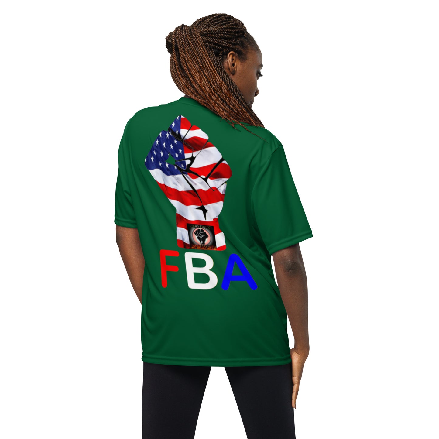 Unisex performance FBA crew neck t-shirt