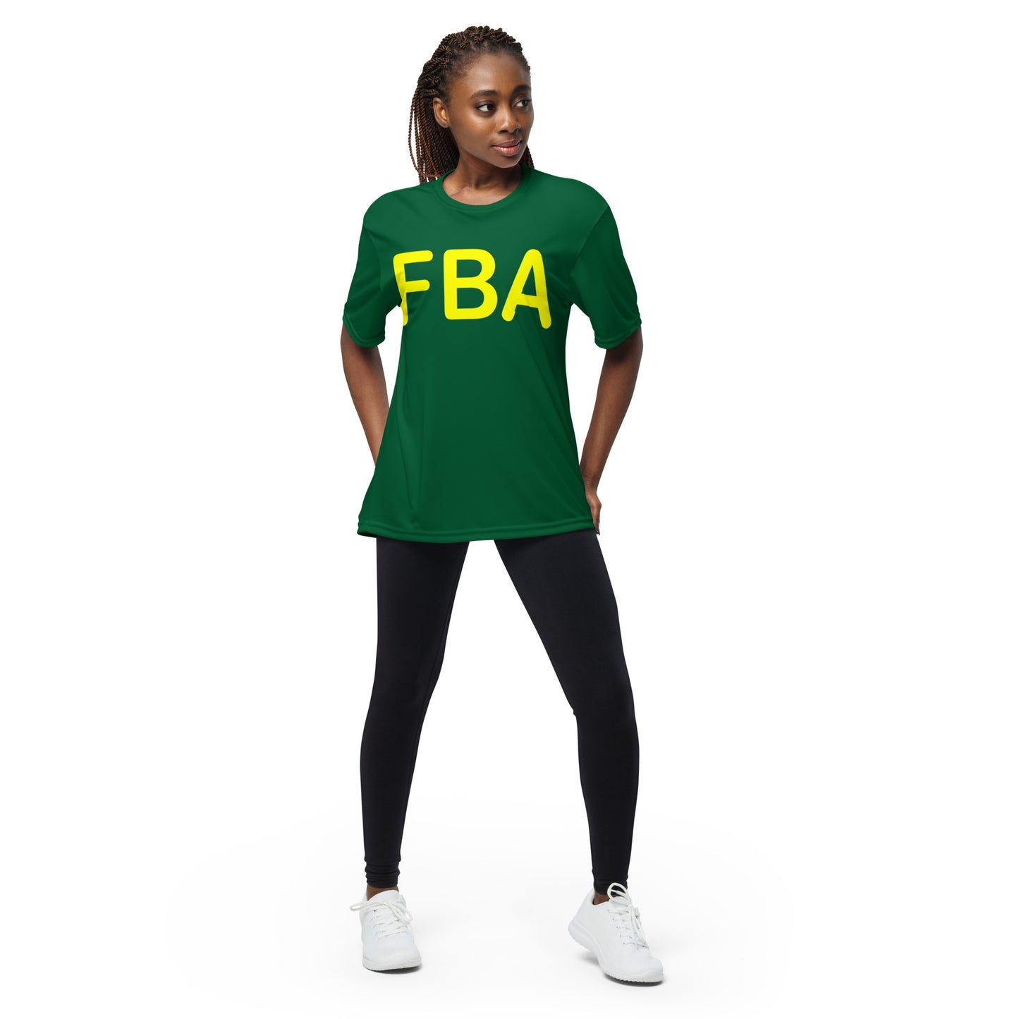 Unisex performance FBA crew neck t-shirt