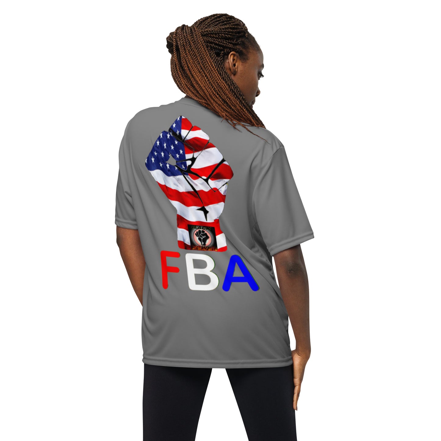 Unisex performance FBA crew neck t-shirt