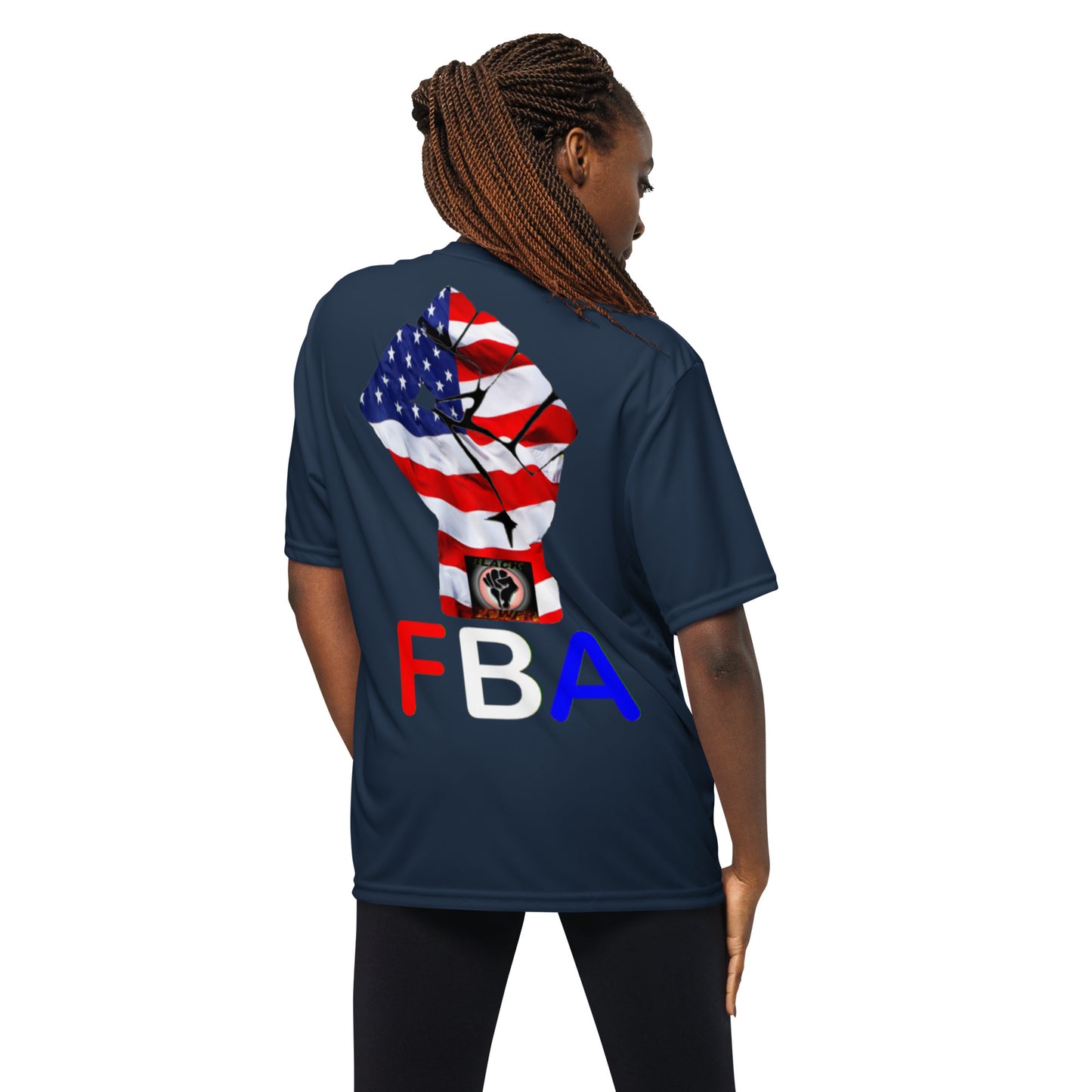 Unisex performance FBA crew neck t-shirt