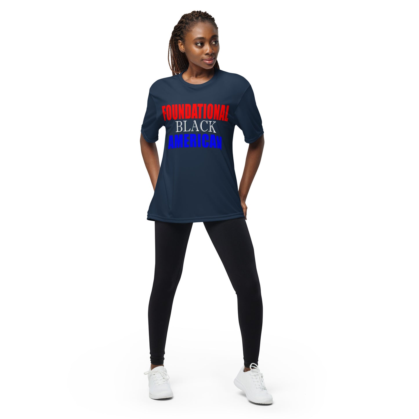 Unisex performance FBA crew neck t-shirt