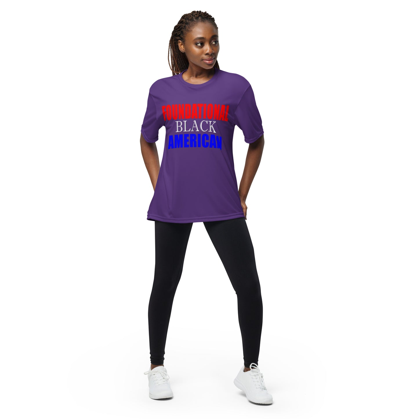 Unisex performance FBA crew neck t-shirt