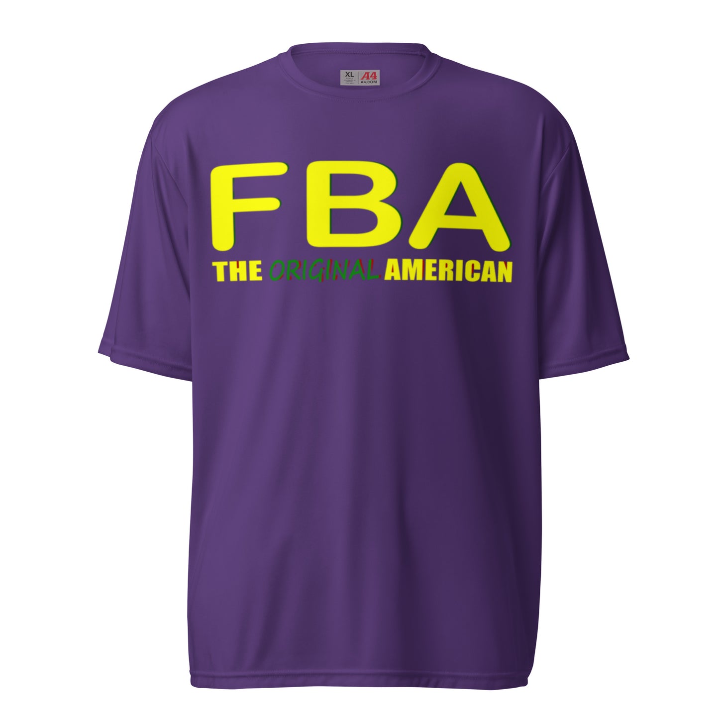 Unisex performance crew FBA neck t-shirt