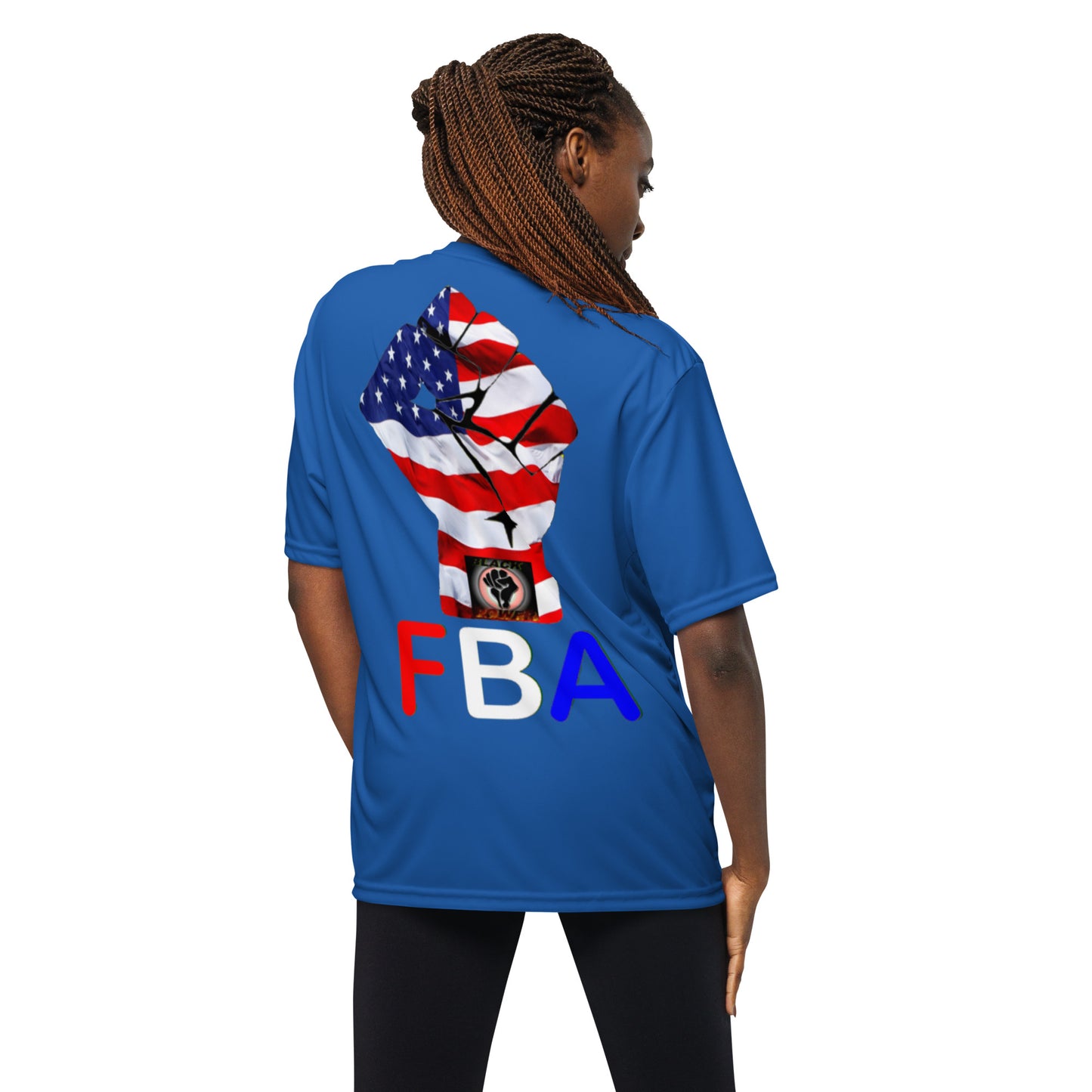 Unisex performance FBA crew neck t-shirt