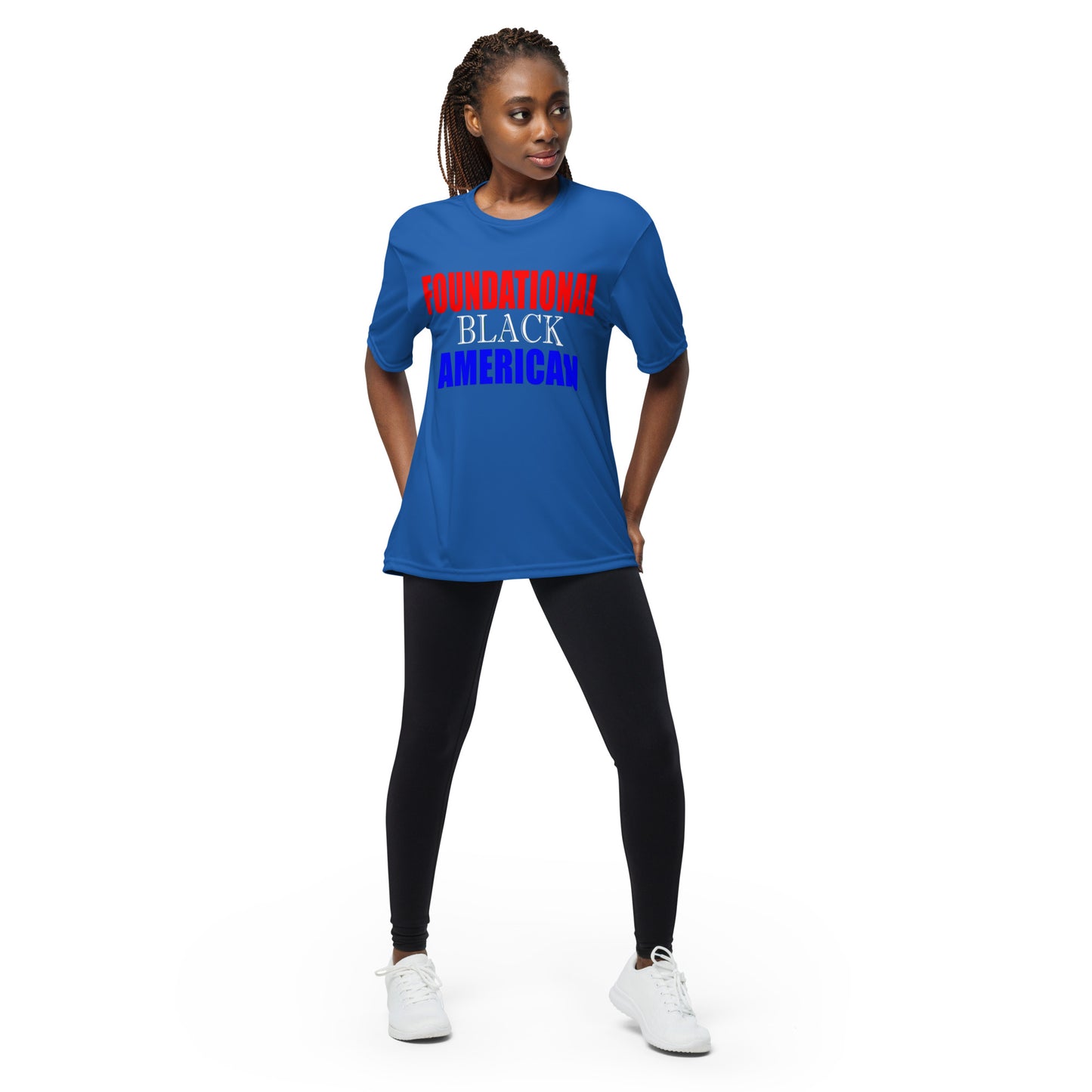 Unisex performance FBA crew neck t-shirt